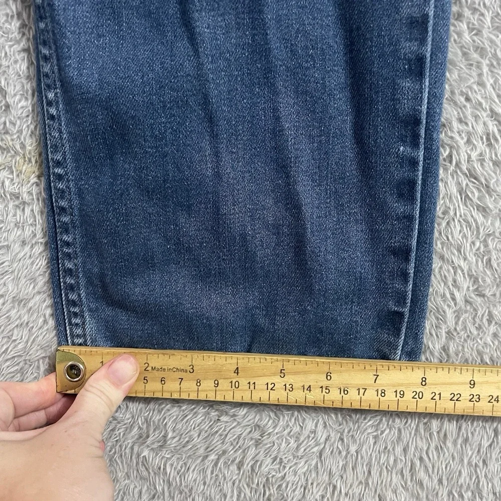 Levi's‎ 514 Jeans Mens Size 36x34 Straight Leg Medium Wash Whiskered Blue Denim